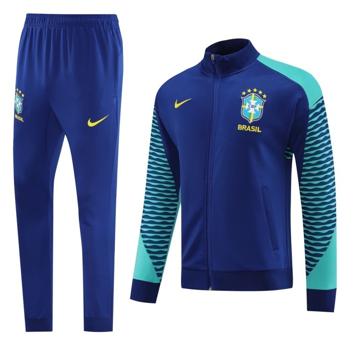 25-26 Brazil Blue Jacket Tracksuit