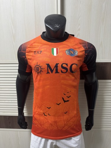 25-26 Napoli Halloween Orange Special Edition Player Version Soccer Jersey