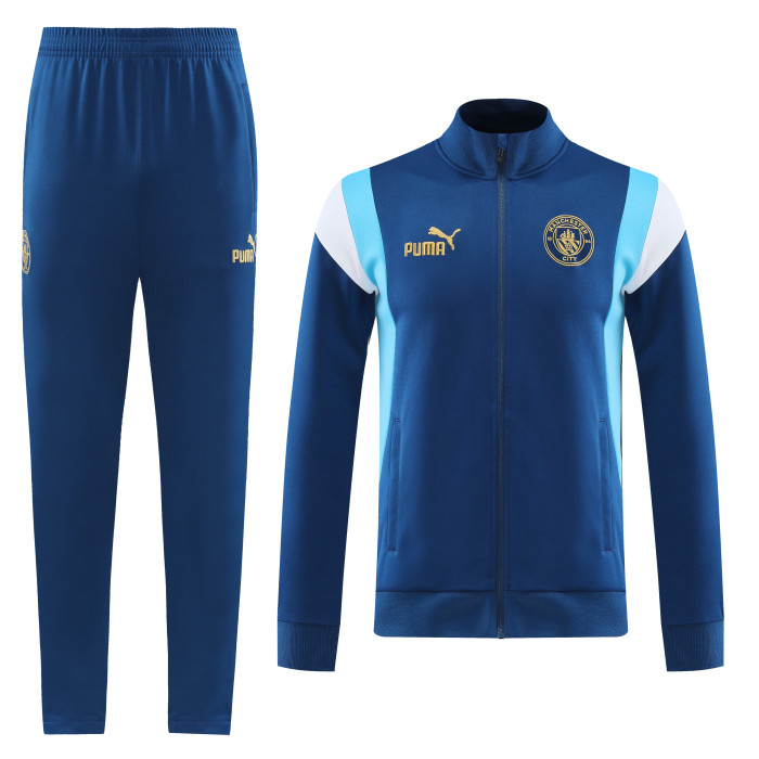 25-26 Man City Royal Blue Jacket Tracksuit