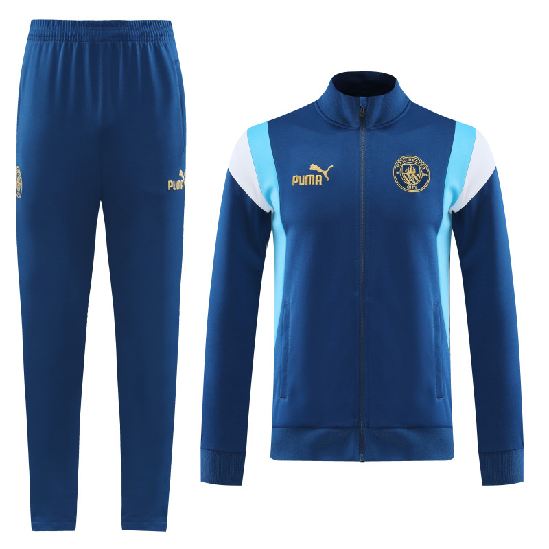 25-26 Man City Royal Blue Jacket Tracksuit