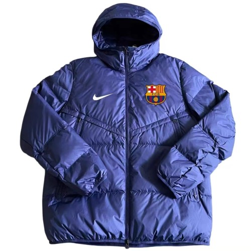 25-26 BAR Blue Hooded Cotton Coat #棉衣