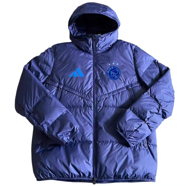 25-26 Ajax Blue Hooded Cotton Coat #棉衣