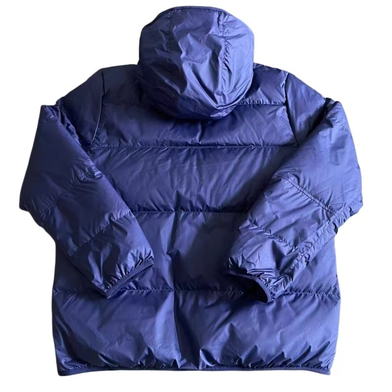 25-26 Napoli Blue Hooded Cotton Coat #棉衣