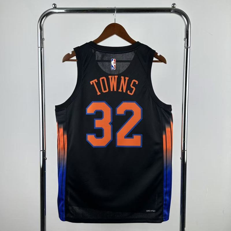 25-26 KNICKS TOWNS #32 Top Quality NBA Jersey