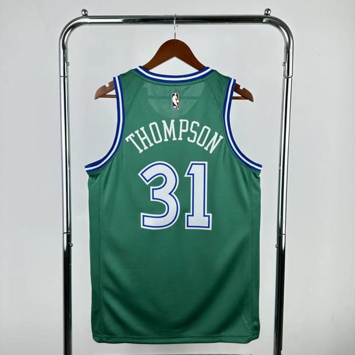 25-26 Dallas Mavericks THOMPSON #31 Green Top Quality NBA Jersey