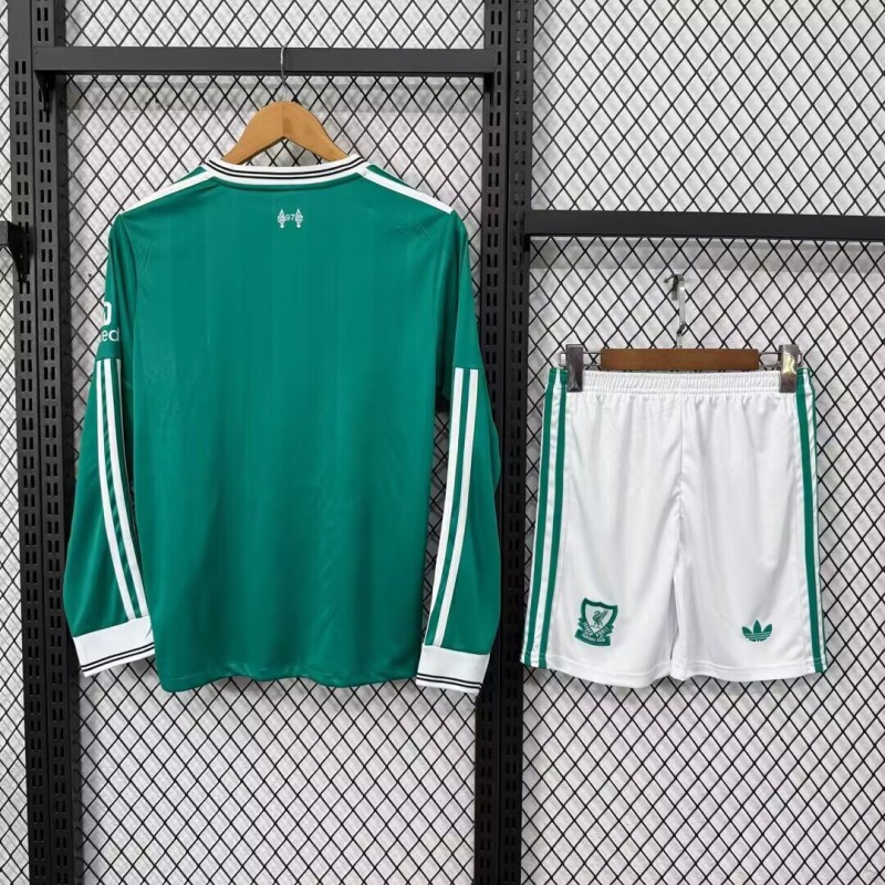 25-26 LIV Second Away Long Sleeves Kids Soccer Jersey