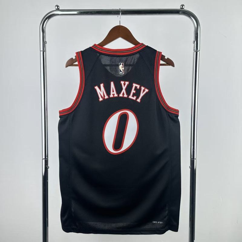 25-26 76ERS MAXEY #0 Top Quality NBA Jersey