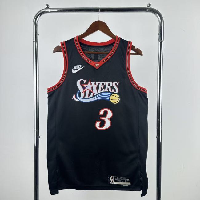25-26 76ERS IVERSON #3 Top Quality NBA Jersey
