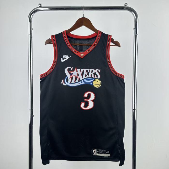 25-26 76ERS IVERSON #3 Top Quality NBA Jersey