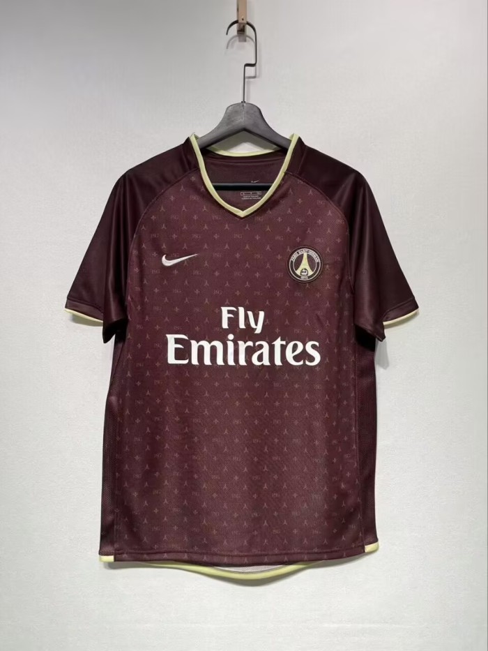 2006-2007 PSG Paris Away Retro Soccer Jersey