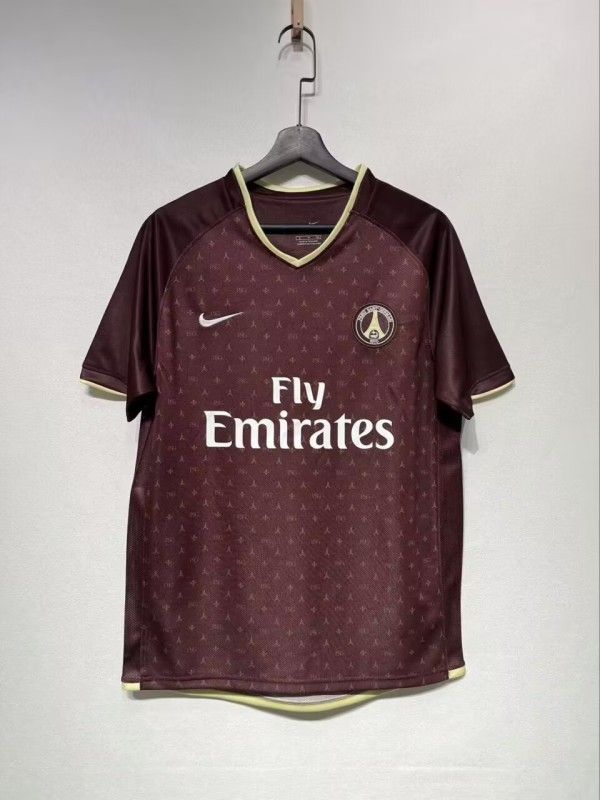 2006-2007 PSG Paris Away Retro Soccer Jersey