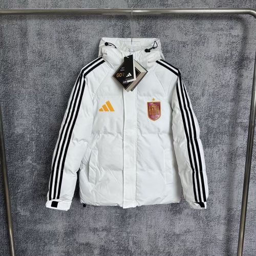 25-26 Spain White Hooded Cotton Coat（棉衣）