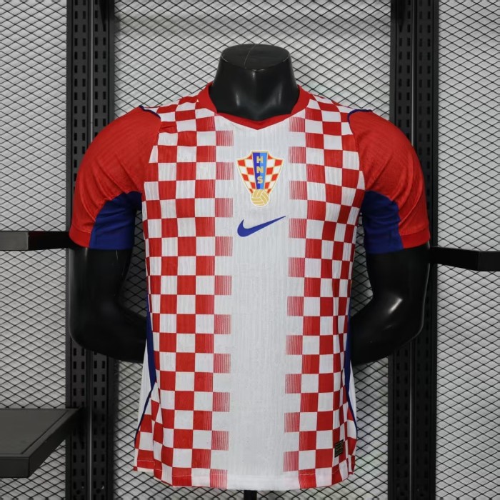 26-27 Croatia Home Player Version Soccer Jersey