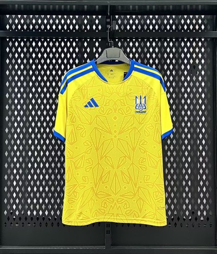 26-27 Ukraine Home Fans Soccer Jersey