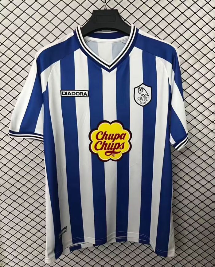 2001-2002 Sheffield Wednesday Home Retro Soccer Jersey