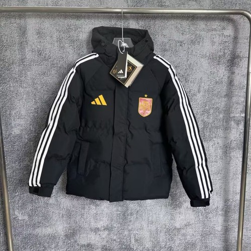 25-26 Spain Black Hooded Cotton Coat（棉衣）