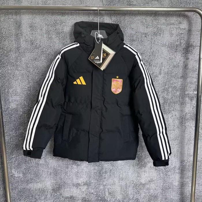25-26 Spain Black Hooded Cotton Coat（棉衣）