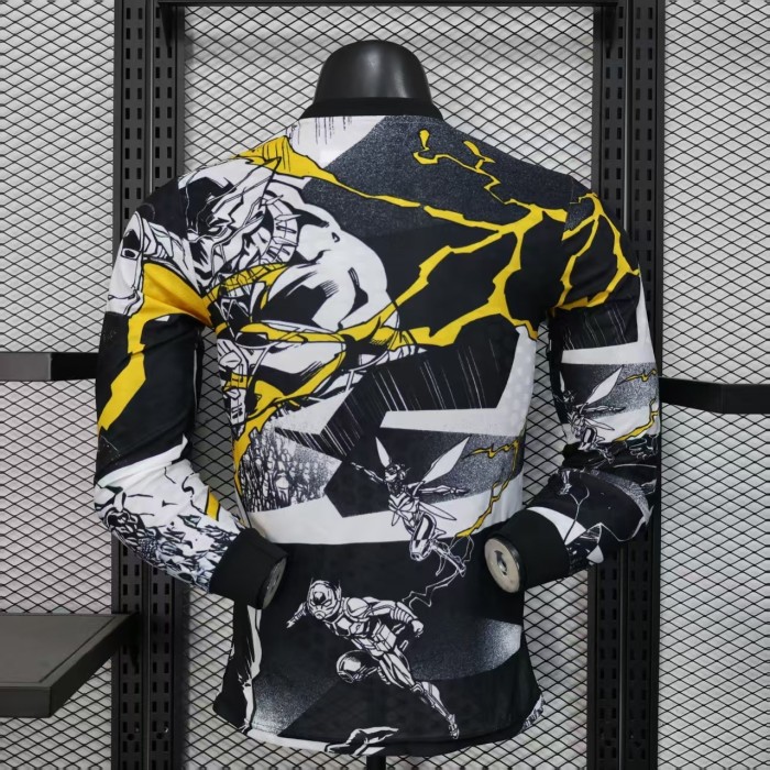 25-26 RMA & Marvel Joint Edition Player Version Long Sleeves Training shirts