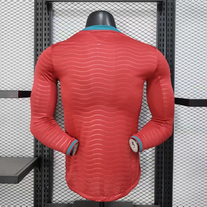 26-27 Portugal Home Player Version Long Sleeves Soccer Jersey