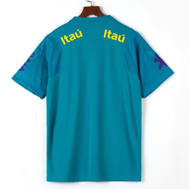 2021-2022 Brazil Blue Retro Soccer Jersey