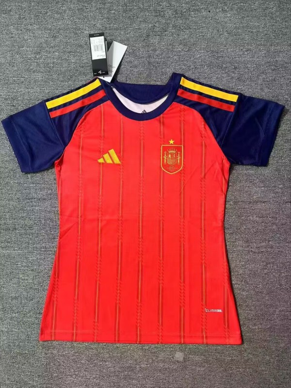26-27 Spain Home Women Soccer Jersey (女)