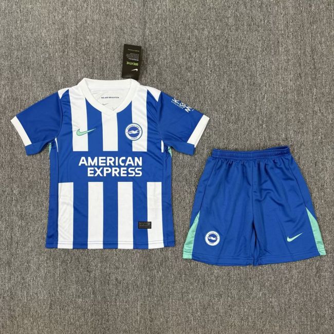 25-26 Brighton Home Kids Soccer Jersey