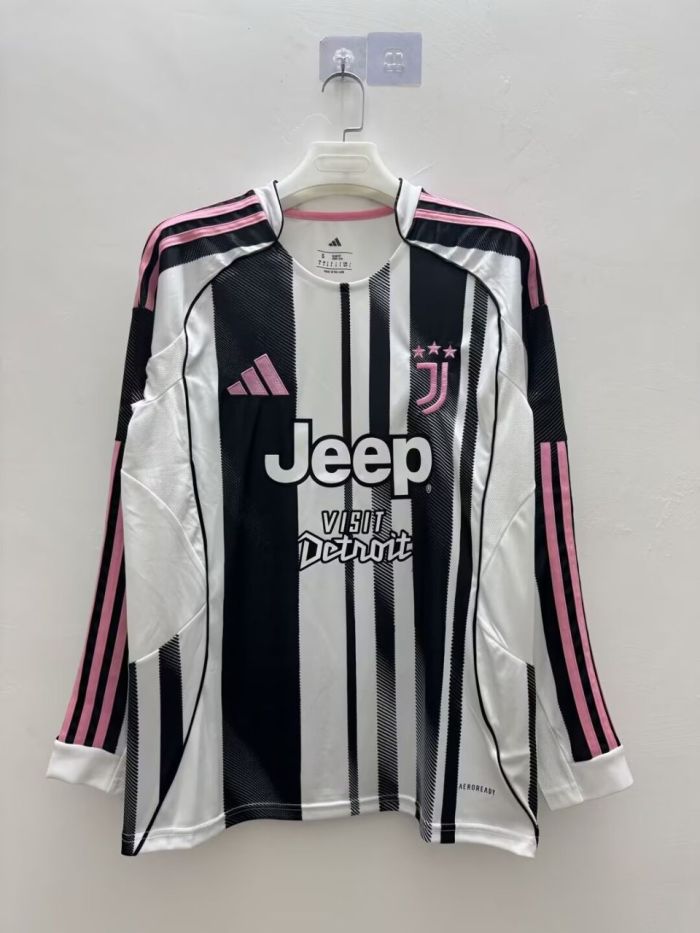 25-26 JUV Home Fans Long Sleeves Soccer Jersey