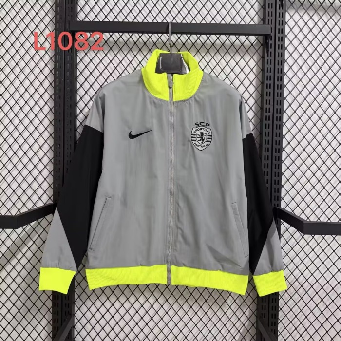 25-26 Sporting Grey Windbreaker