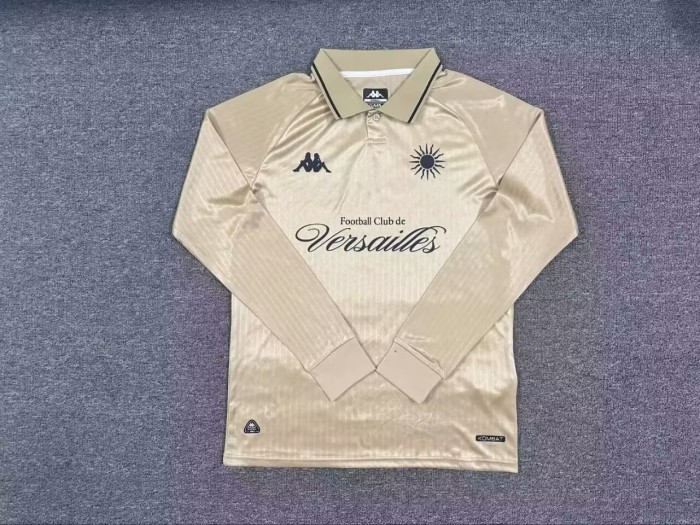 25-26 FC Versailles Second Away Fans Long Sleeves Soccer Jersey