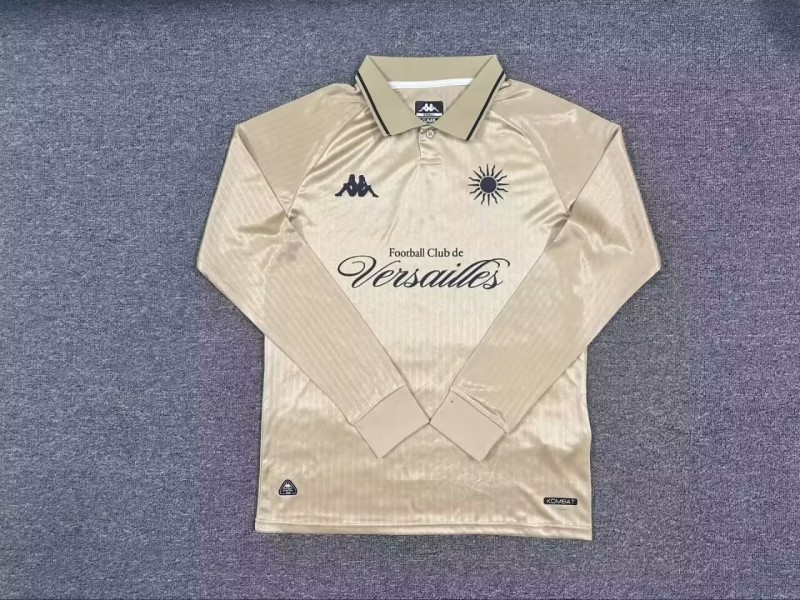 25-26 FC Versailles Second Away Fans Long Sleeves Soccer Jersey