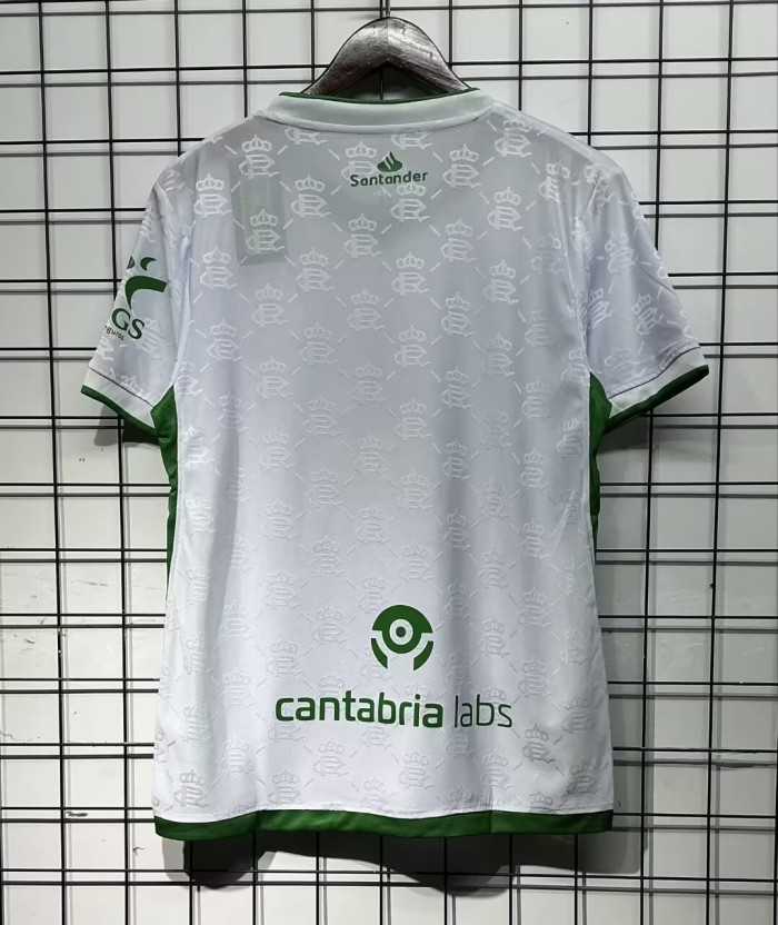 25-26 Racing de Santander Home Fans Soccer Jersey