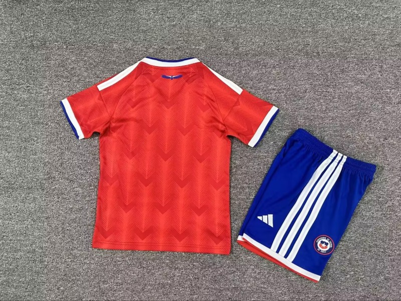 26-27 Chile Home Kids Soccer Jersey