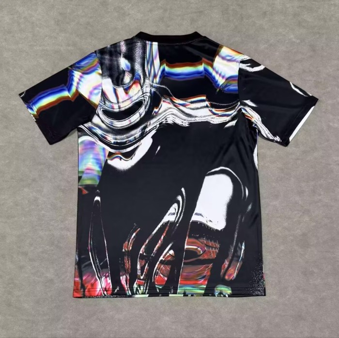 25-26 Man Utd Black Graffiti Version Soccer Jersey