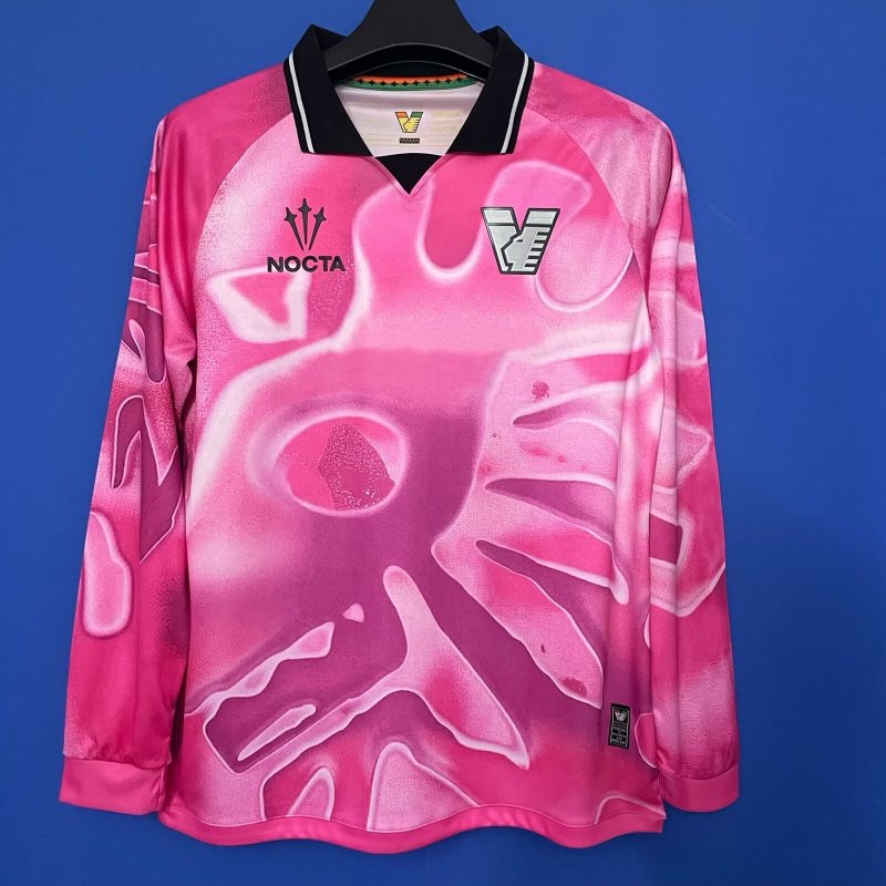 25-26 Venezia FC Pink Goalkeeper Fans Long Sleeves Soccer Jersey