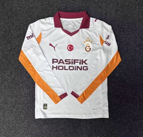 25-26 Galatasaray Away Fans Long Sleeves Soccer Jersey