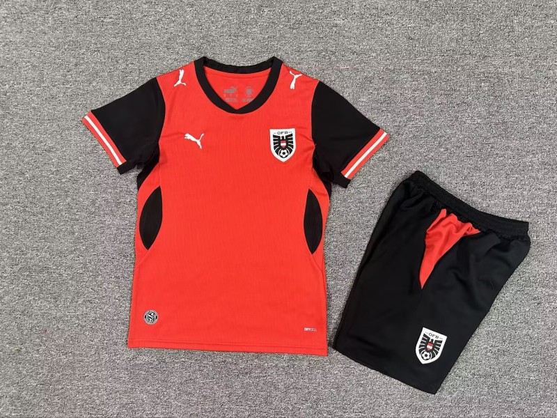 26-27 Austria Home Kids Soccer Jersey