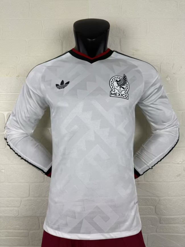 26-27 Mexico Away Player Version Long Sleeves Soccer Jersey