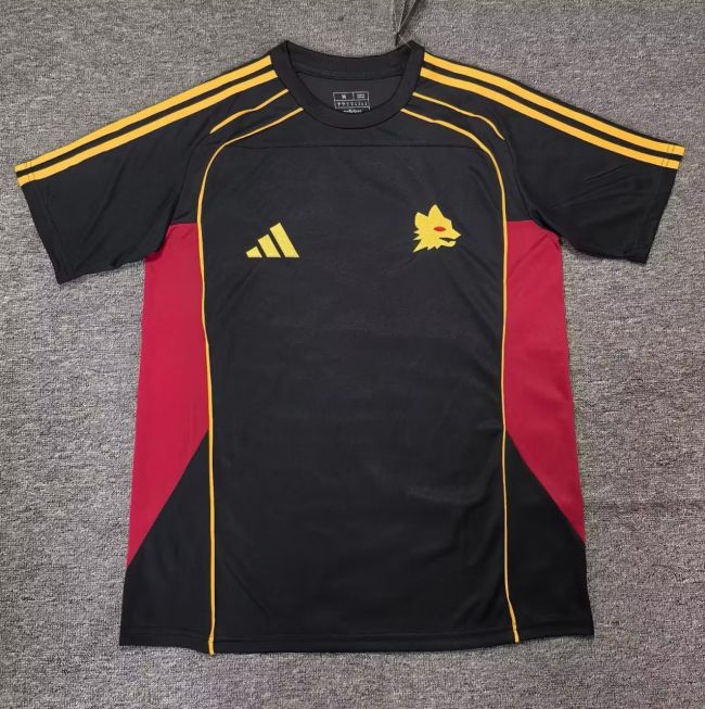 25-26 Roma Black Fans Training shirts