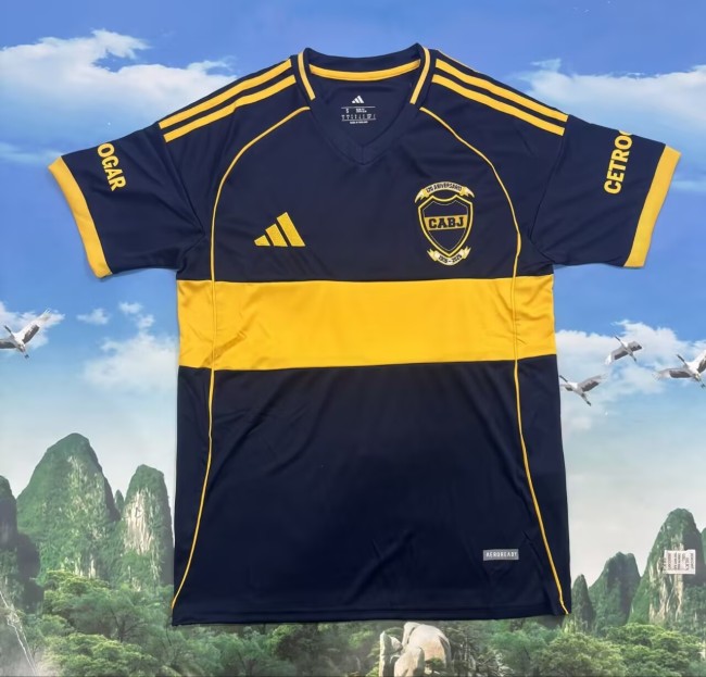25-26 Boca Home Fans Soccer Jersey(正面无广告）
