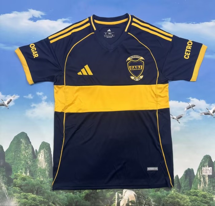 25-26 Boca Home Fans Soccer Jersey(正面无广告）