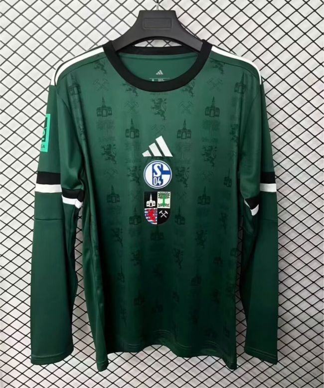 25-26 Schalke 04 Anniversary Edition Long Sleeve Soccer Jersey
