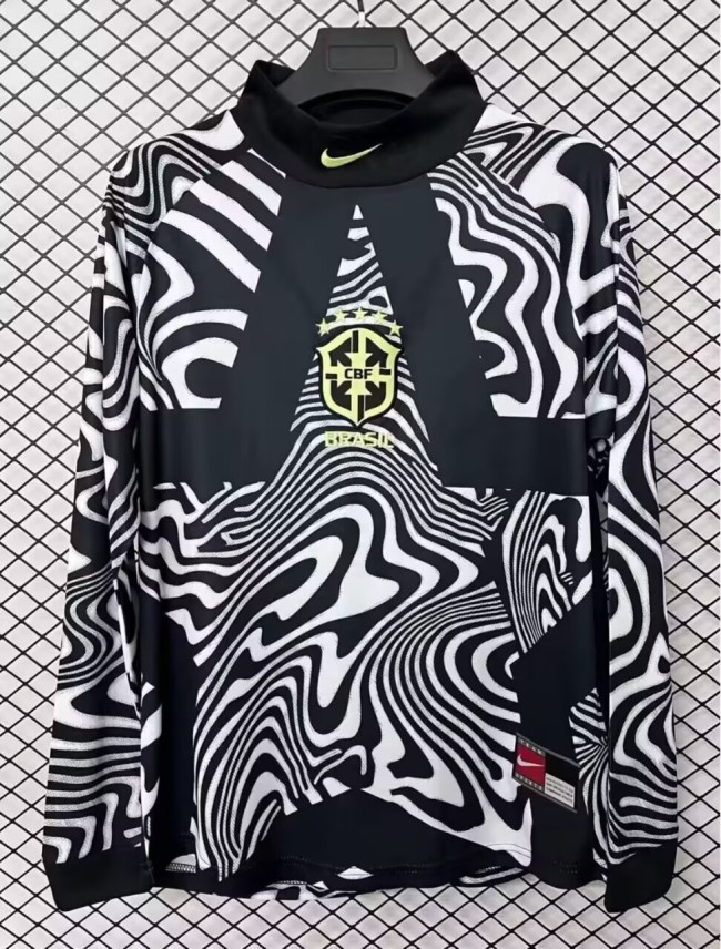 25-26 Brazil Special Edition Goalkeeper Long Sleeve Soccer Jersey(长袖)