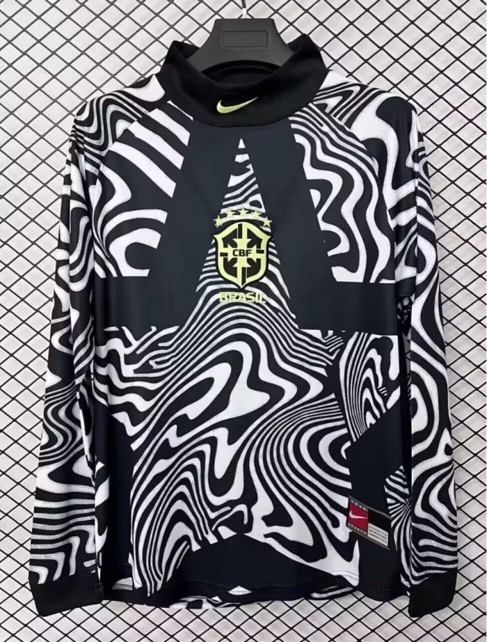 25-26 Brazil Special Edition Goalkeeper Long Sleeve Soccer Jersey(长袖)