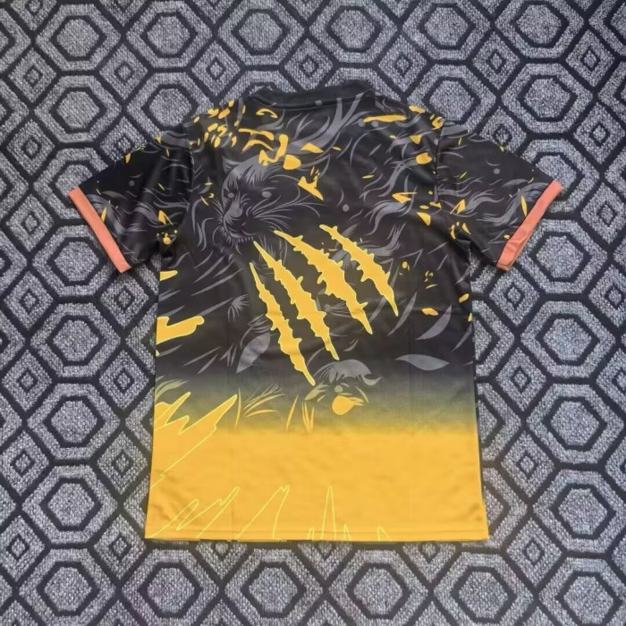 25-26 Brazil Yellow Cheetah Fans Soccer Jersey