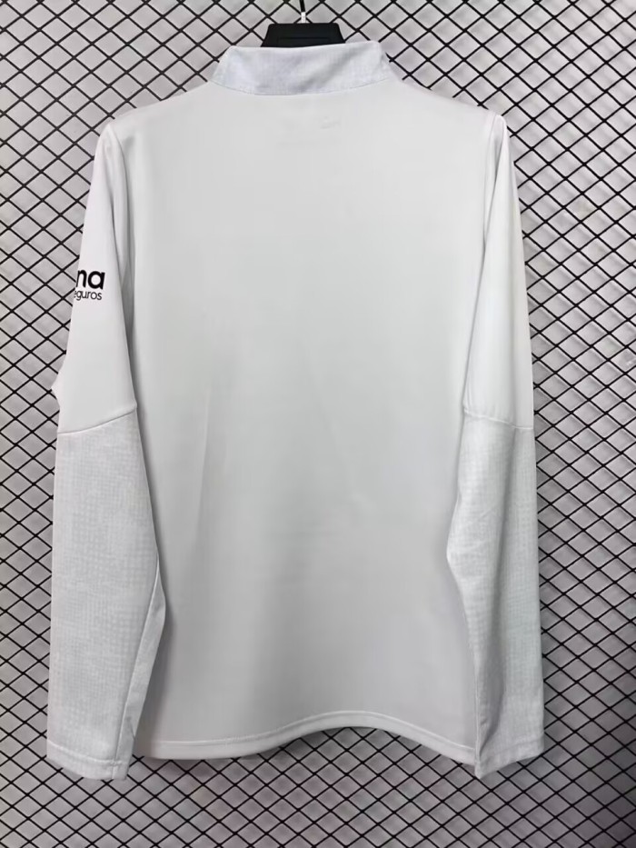 25-26 Valencia White Half Pull tops