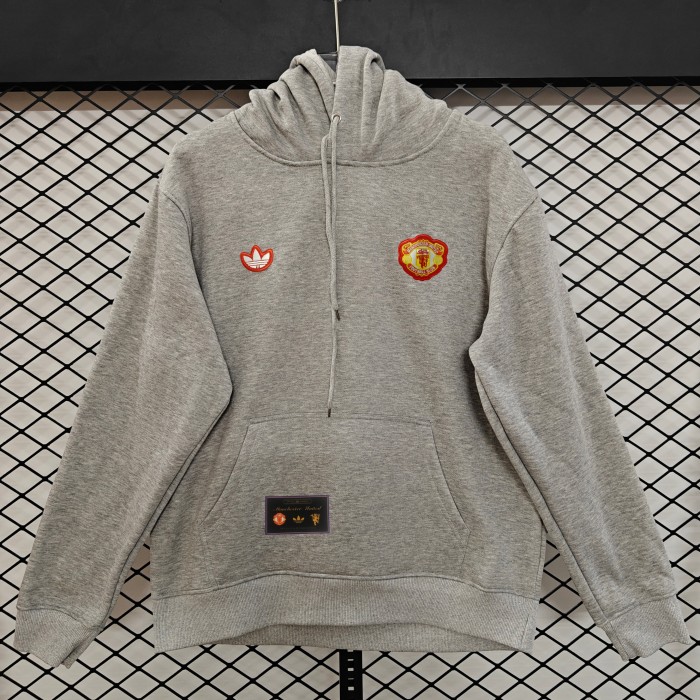25-26 Man Utd embroidery Hoody （Multiple colors to choose from）