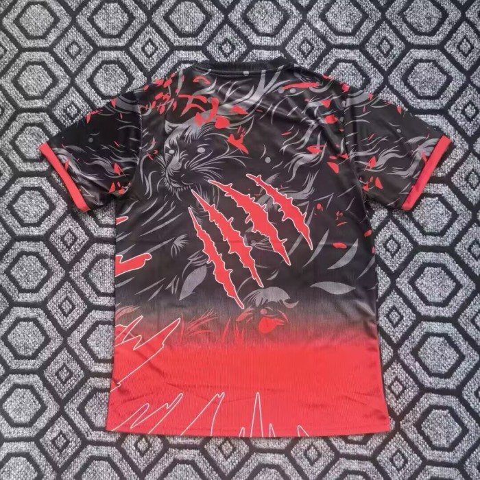 25-26 Brazil Red Cheetah Fans Soccer Jersey
