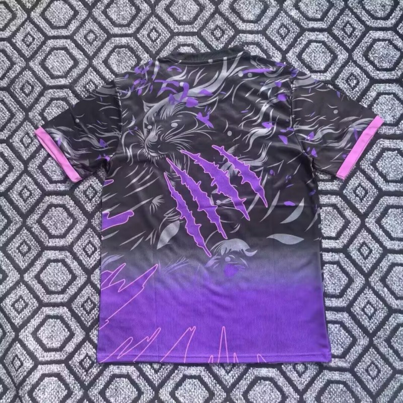 25-26 Brazil Purple Cheetah Fans Soccer Jersey