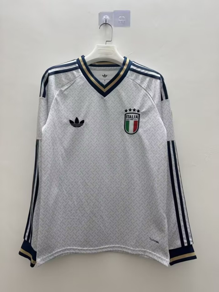 26-27 Italy Away Fans Long Sleeves Soccer Jersey