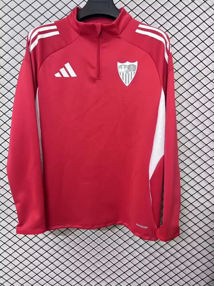 25-26 Sevilla Red Half Pull tops